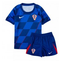 Maglie da calcio Croazia Seconda Maglia Bambino Europei 2024 Manica Corta (+ Pantaloni corti)